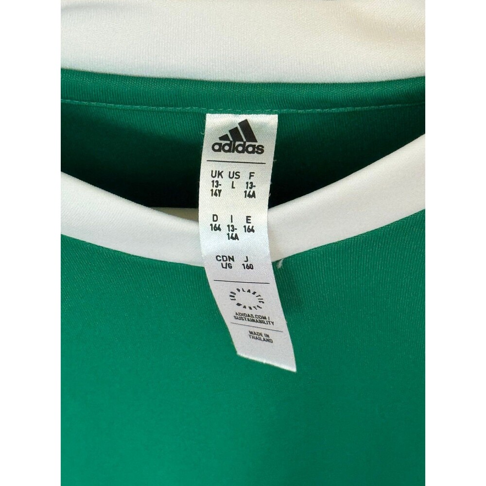 Adidas Kid’s Green and White Jersey, (Size Large), Athletic-wear/Active-wear - Picture 5 of 12